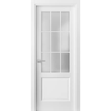 Sartodoors French Interior Door, 36" x 80", White FELICIA3309ID-BEM-36